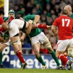 Stephen Ferris tackles Ian Evans 5/2/2012
