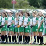 A general view of the Irish ladies hockey team 23/6/2011