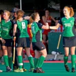 The Irish players celebrate qualifying for the final 22/3/2012