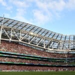 General view of the Aviva during the game 28/4/2012