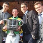 Andrew Lynch with Darren O'Dea, Keith Andrews and Simon Cox 24/4/2012
