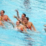 The USA team during the Team Free Style performance 14/4/2012