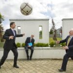 Niall Quinn, Michael Ring TD and John Treacy 23/5/2012