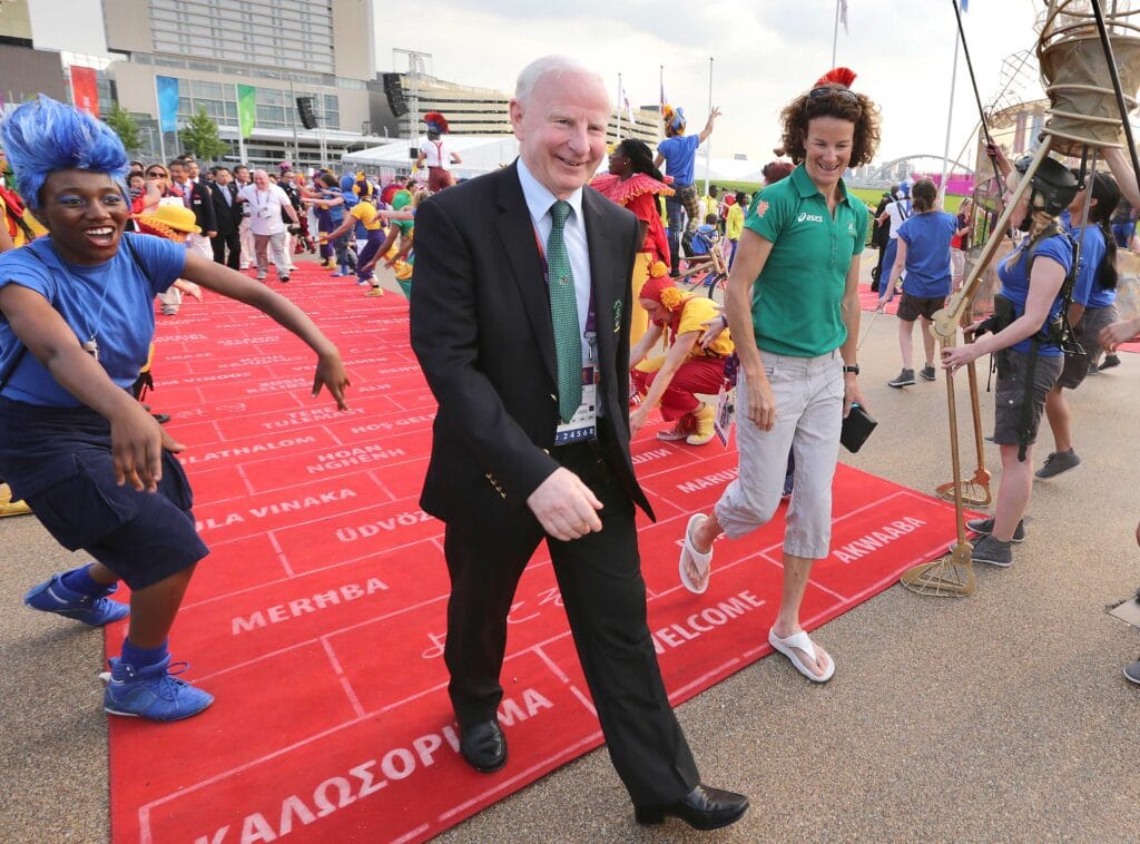 Pat Hickey and Sonia O'Sullivan 25/7/2012