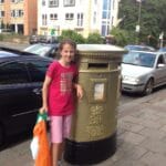 Olympic Gold post Box
