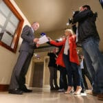 Derek McGrath talks to the press after the meeting 18/9/2012