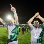 Danny Qualter and JP Cooney celebrate after the game 7/12/2012