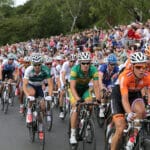 Nicolas Roches on the climb up Box Hill 28/7/2012