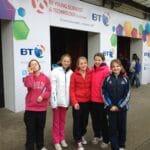 photo-6 Young students outside the BT Young Scientist exhibition