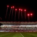 Fireworks display before the game 2/2/2013
