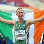 Rob Heffernan celebrates winning gold 14/8/2013