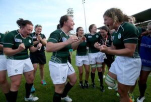 Irish Women's Rugby Celebration