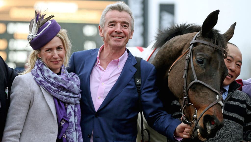 Michael O'Leary with his wife Anita and Rivage D'Or 11/3/2015