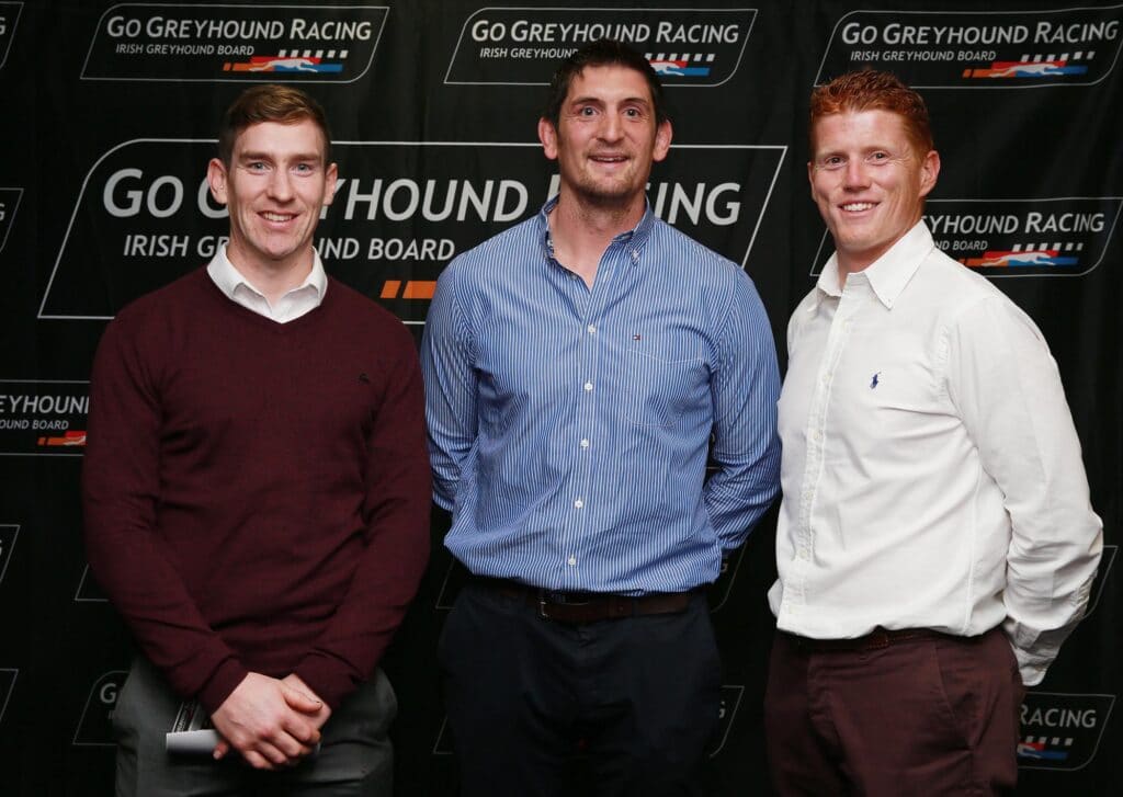 Dublin Hurler, Joey Boland, Rugby Player James Downey and Cricketer Kevin O’Brien were pictured at the Sport for Business Autumn Network Evening at Shelbourne Park Greyhound Stadium. Sport for Business has membership from 130 of Ireland's leading business, sporting and state organisations. It works with them to deliver imaginative ways of how sport, business and society can work best together. ***NO REPRO FEE***
Photography: Conor Healy Photography