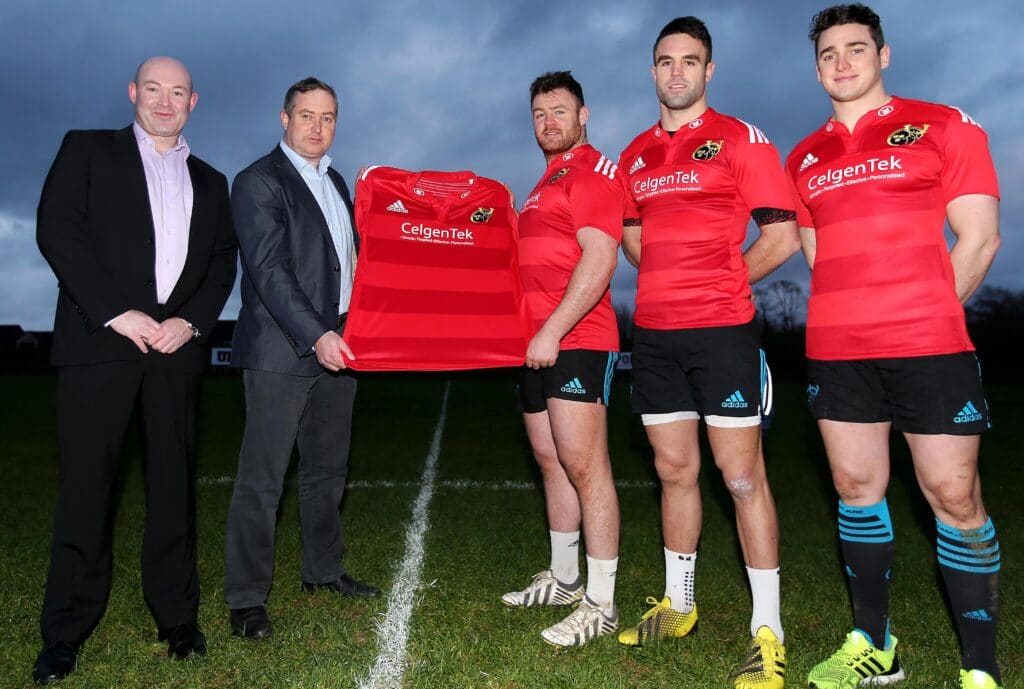 Pierse Danagher and Dr. Gerard Insley with David Kilcoyne, Conor Murray and Ronan O’Mahony 7/1/2016