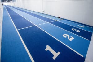 A view of the indoor running track at the High Performance Training Centre 7/1/2016