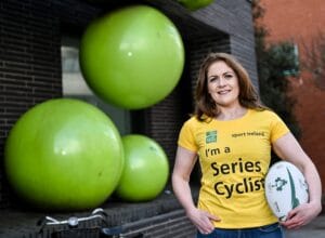 10 March 2016; Pictured at the launch of the 2016 An Post Cycle Series is retired Ireland rugby player and Cork Ambassador for the An Post Cycle Series, Fiona Coghlan. Five events will be held across the country, monthly between May and September, starting with the An Post Yeats Tour of Sligo on the May Bank Holiday Weekend 30th April and 1st of May. Visit www.anpost.ie/cycling for more information on how to sign up. Dublin city centre. Picture credit: Ramsey Cardy / SPORTSFILE *** NO REPRODUCTION FEE ***