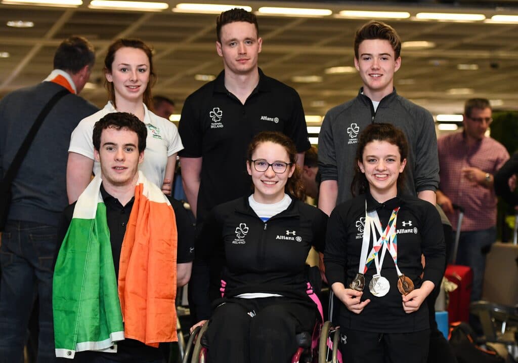 Return of Irish Paralympics Swim Team from IPC European Open Swim Championships