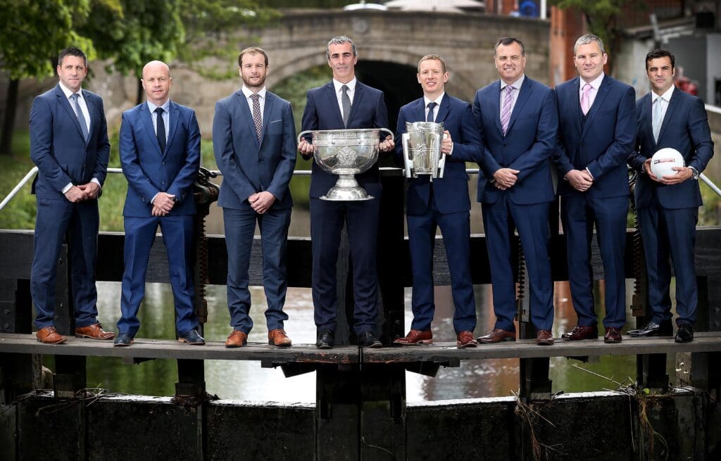 Senan O'Connell, Peter Canavan, JJ Delaney, Jim McGuinness, Ollie Canning, Paul Earley, James Horan and Brian Carney 20/5/2015
