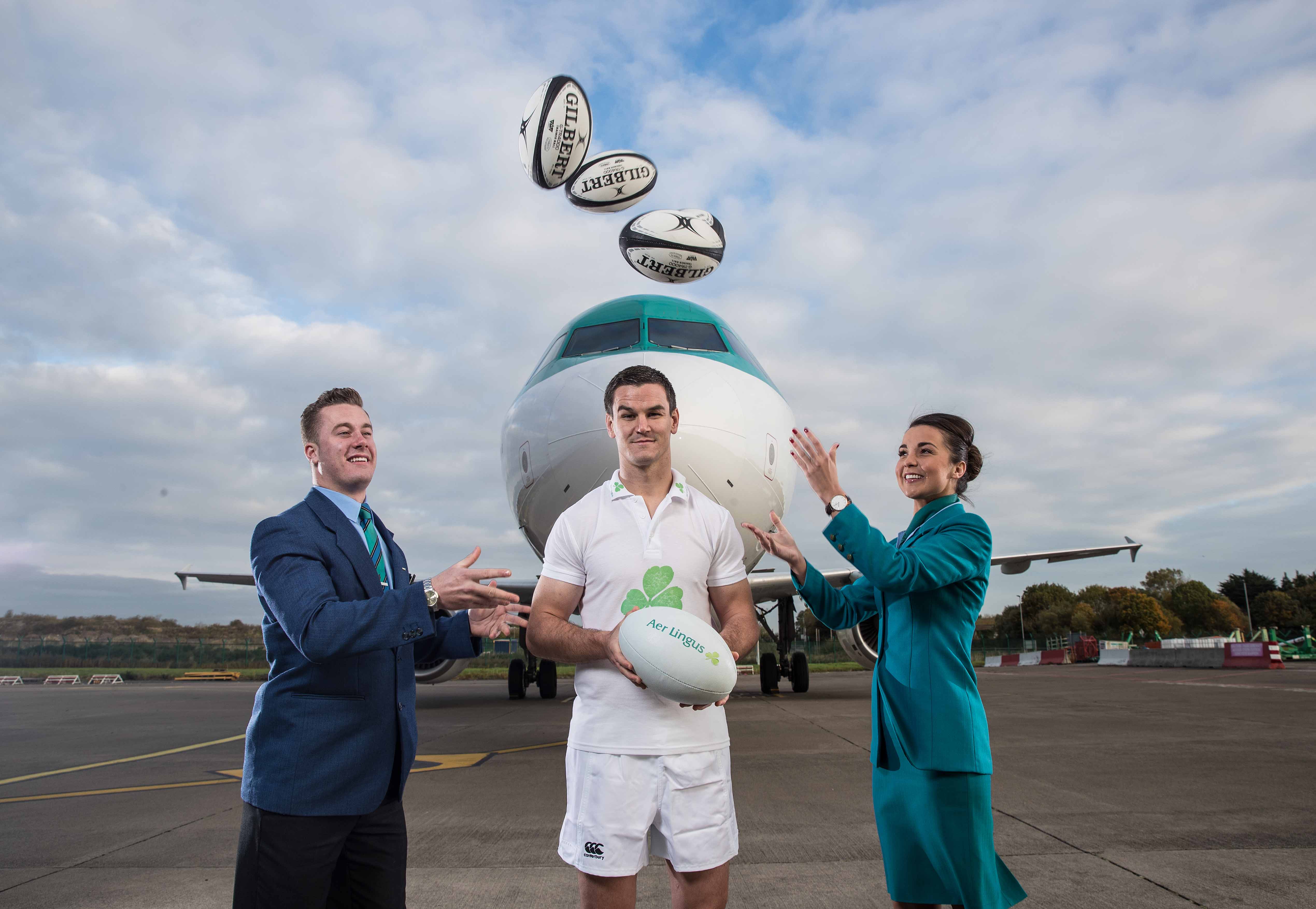 Johnny Sexton with David Rodgers and Shona Keaney 26/10/2016