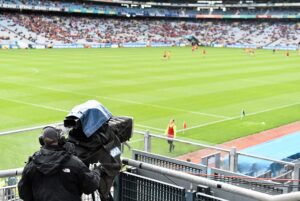 26 April 2015; TG4 at the Allianz Football League Finals. Croke Park, Dublin. Picture credit: Ramsey Cardy / SPORTSFILE *** NO REPRODUCTION FEE ***