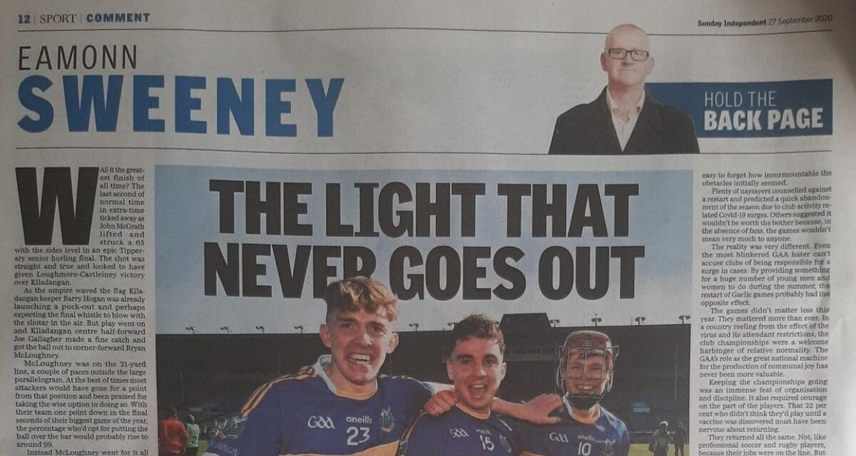 Capturing the Heart and Soul of GAA Club Season