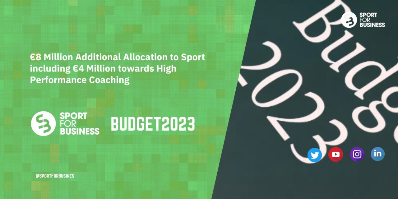 Headline Budget Increase For Sport Of €8 Million - Sport For Business