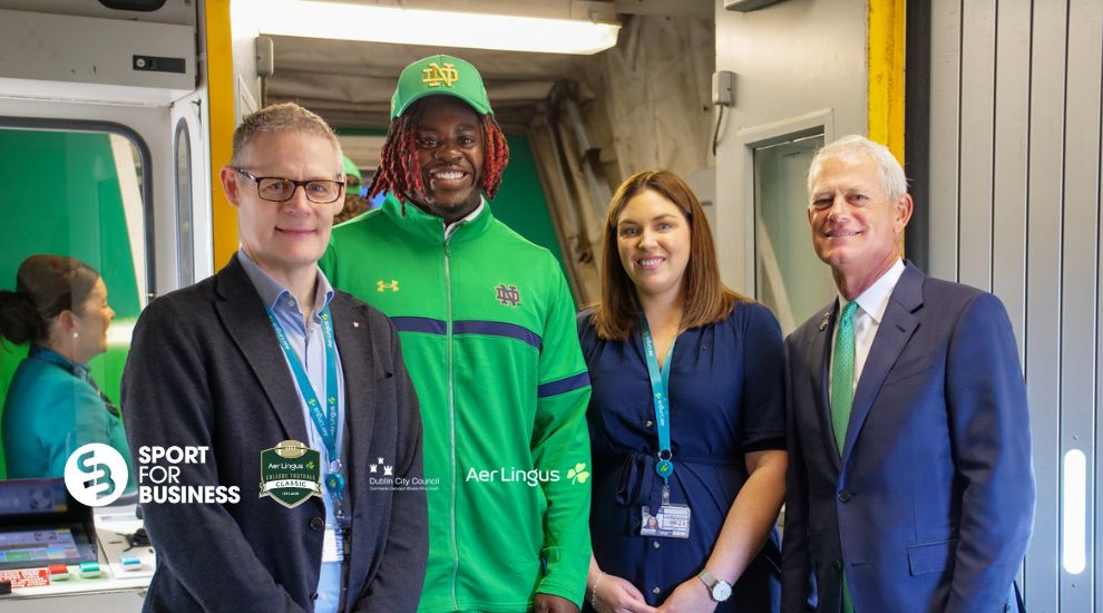 Notre Dame and Navy Touch Down in Dublin