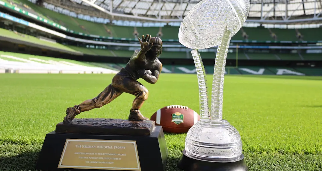 Heisman Trophy in Dublin on First trip outside USA