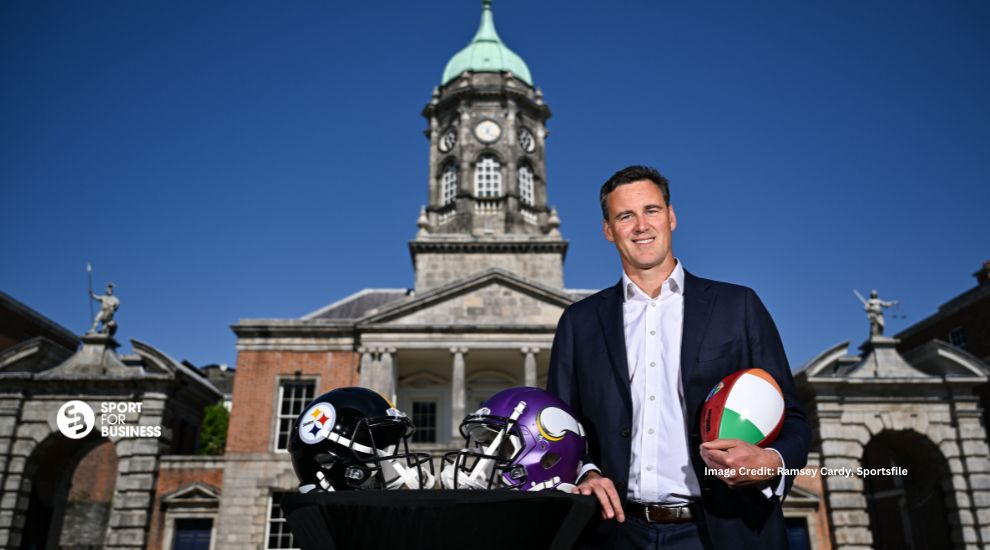 Henry Hodgson of NFL UK and Ireland on NFL Game Day for Dublin