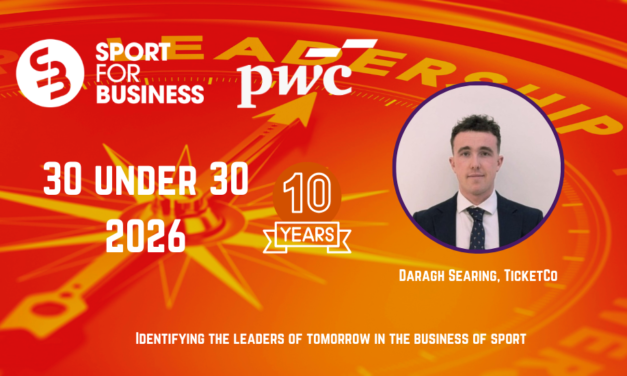 Sport for Business PwC 30 Under 30 2026 – Daragh Searing