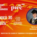 Sport for Business PwC 30 Under 30 2026 – Tom Hyland
