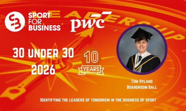 Sport for Business PwC 30 Under 30 2026 – Tom Hyland