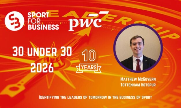 Sport for Business PwC 30 Under 30 2026 – Matthew McGovern