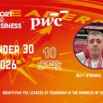 Sport for Business PwC 30 Under 30 2026 – Matt O’Rourke