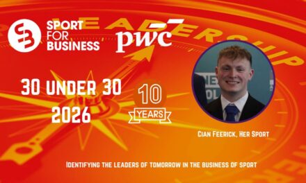Sport for Business PwC 30 under 30 2026 – Cian Feerick