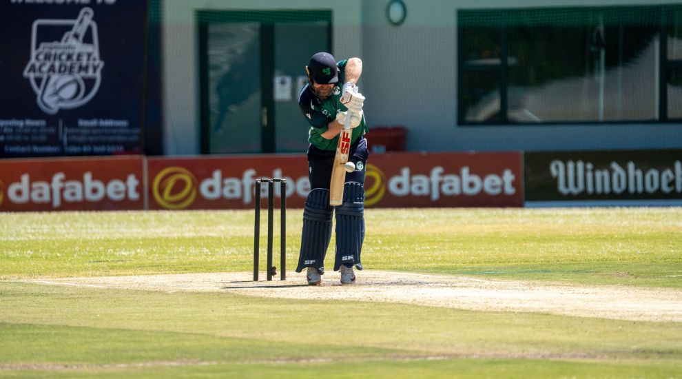 Ireland players celebrating during the ODI match in Namibia
